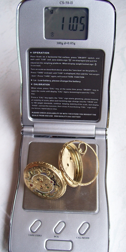 VINTAGE - ANTIQUE Du Bois & Cie GOLD CYLINDER 14K POCKET WATCH