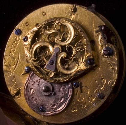 VERY RARE ENAMELED L'EPINE FRENCH VERGE pocket watch